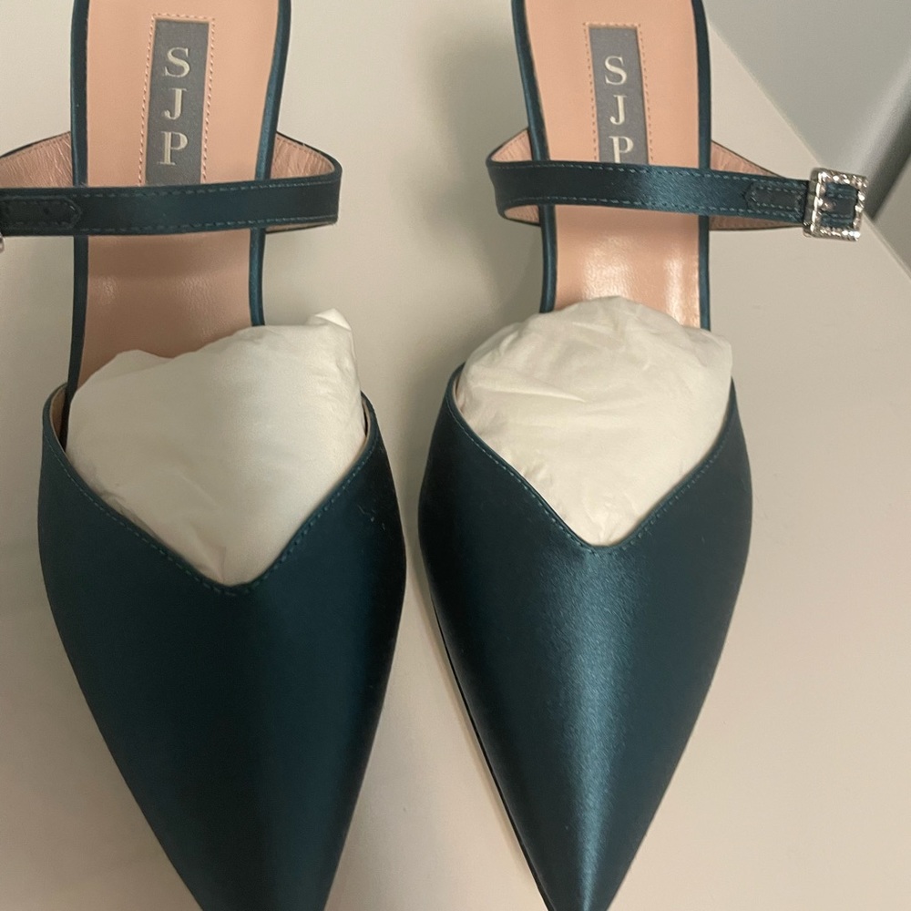 sjp by sarah jessica parker Gigi, size b38, forest satin